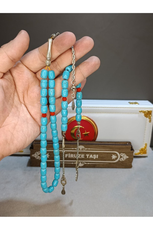 FİRUZE TAŞI DOĞALTAŞ ZAZA TESBİH SET