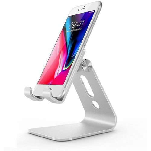 HT-50 Alüminyum Telefon Standı Tutucu Aşağı Yukarı Hareketli iPhone ile Uyumlu Huawei Xiaomi