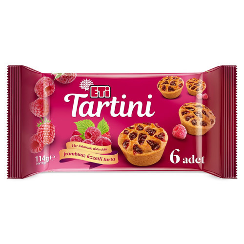 Tartini Frambuazlı Turta 114 g x 14 Adet