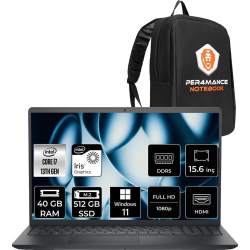 Pro 15 Essential i7 1355U Notebook 40GB RAM 512GB SSD 15.6" FHD 120Hz Win11 Pro + Per4 Çanta PV15250007P412