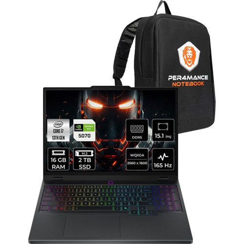 Legion 5 i7 13650HX RTX 5070 8GB Gaming Laptop 16GB RAM 2TB SSD 15.1" QHD+ 165Hz FreeDOS + Per4 Çanta 83LY00CHTRP310