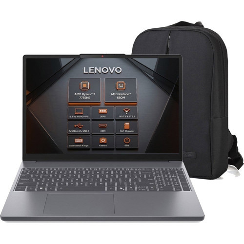Ideapad Slim 3 15ARP10 83K70098TR C63 Ryzen 7 7735HS 32 GB 512 GB SSD Radeon 680M 15.3" Wuxga Windows 11 Pro Notebook + Çanta