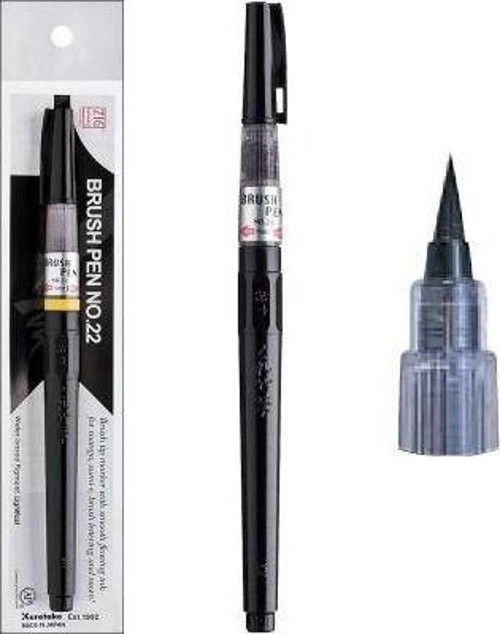 Mangaka Brush Pen Doldurulabilir Fırça Uçlu Kalem No:22