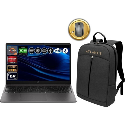 255R G10 Amd Ryzen 5-7535U 40GB Ram 2tb SSD 15.6" Fdos Notebook D0PK1AT ATL62 Çanta&mouse Hediye