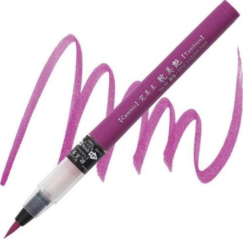 Kuretake Cambio Tambien Brush Pen No:36 ROSE MADDER DEEP