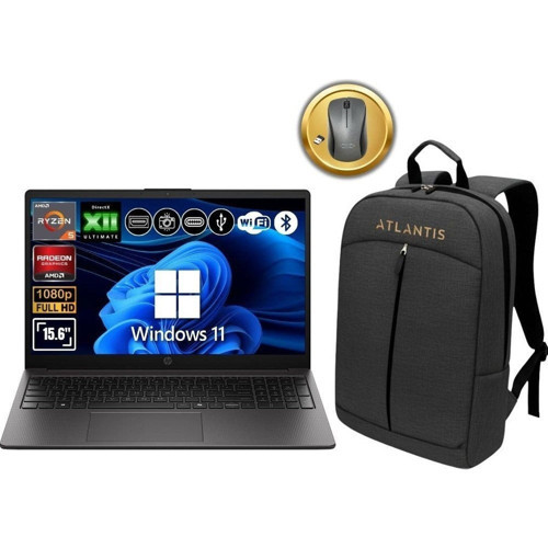 255R G10 Amd Ryzen 5-7535U 40GB Ram 2tb SSD 15.6" W11PRO Notebook D0PK1AT ATL85 Çanta&mouse Hediye