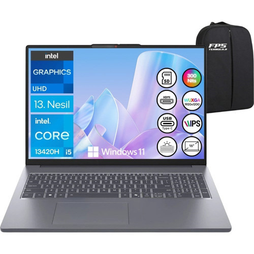 Ideapad Slim 3 I5-13420H 16GB Ram 1tb SSD 16" Wuxga W11 83K20077TR Taşınabilir Bilgisayar