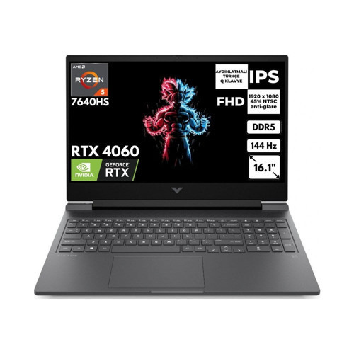 Victus 16-S0023NT Ryzen 5 7640HS 32 GB 1 Tbssd 8gb RTX4060 16.1" 144Hz Fhd Windows 11 Pro Gaming Laptop 7Z4N1EAAT53
