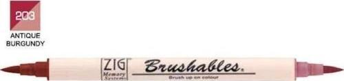 Brushables 2 Renk Tonu Fırça Uçlu Marker Kalem 203 Antique Burgundy