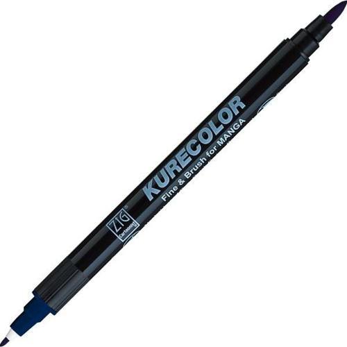 Kurecolor Fine & Brush for MANGA Marker Çizim Kalemi 368 Deep Blue