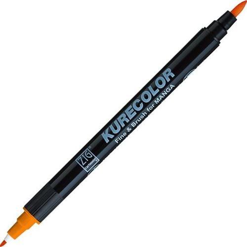 Kurecolor Fine & Brush for MANGA Marker Çizim Kalemi 406 Cadmium Orange