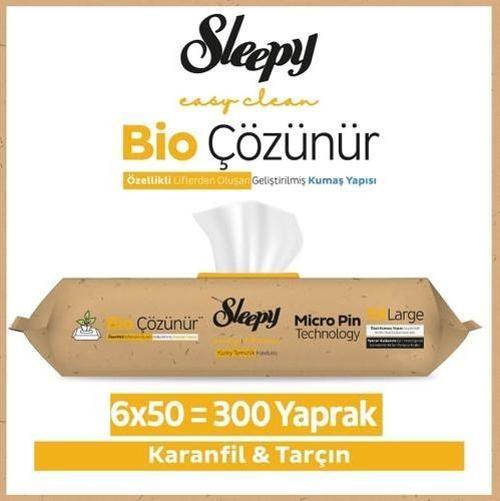 Easy Clean Bio Çözünür Karanfil ve Tarçın Yüzey Temizlik Havlusu 6X50 (300 Yaprak)