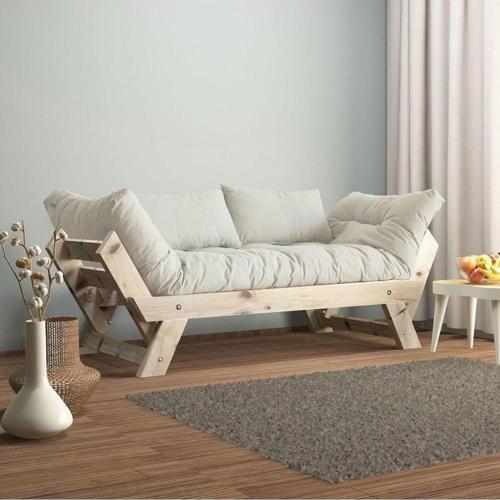 Adalar Masif Natural-kırık Beyaz Renk Ahşap Kanepe