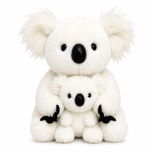 Sevimli Koala Pelüş Oyuncak 25 cm – Yavrulu Büyük Koala