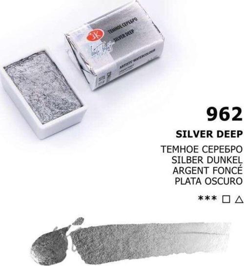 White Nights Extra-Fine Tam Tablet Sulu Boya 2.5 Ml Metalik Silver Deep 962