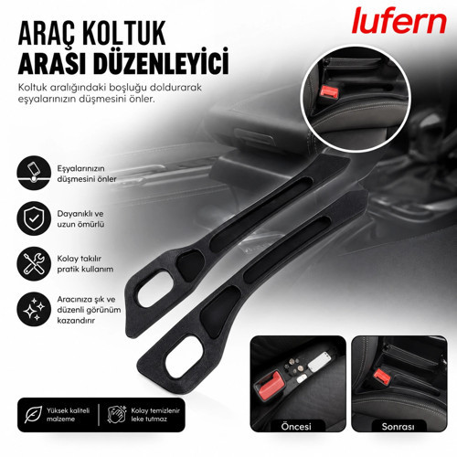 Dayanıklı Araç Koltuk Arası Düzenleyici Bozuk Para Anahtar Küçük Eşya Kolay Kurulum Pratik