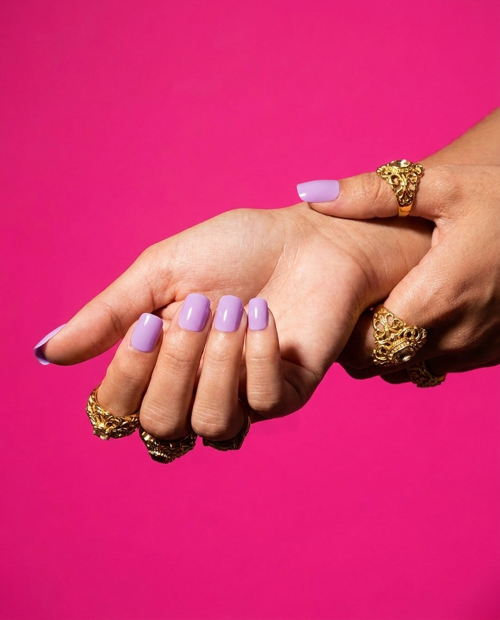 Düz Kısa Takma Tırnak Seti (24 Adet)