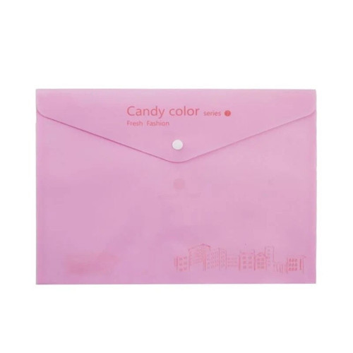 E2178 A4 Pastel Renkli Çıtçıtlı Dosya (12 Li Paket)