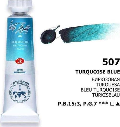 White Nights Extra-Fine Tüp Sulu Boya 10 Ml Turquoise Blue 507