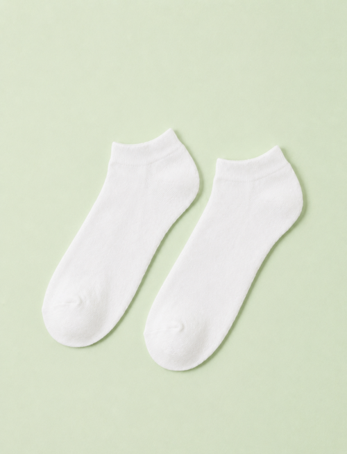 Carnaval Beyaz Bambu Unisex Patik Çorap