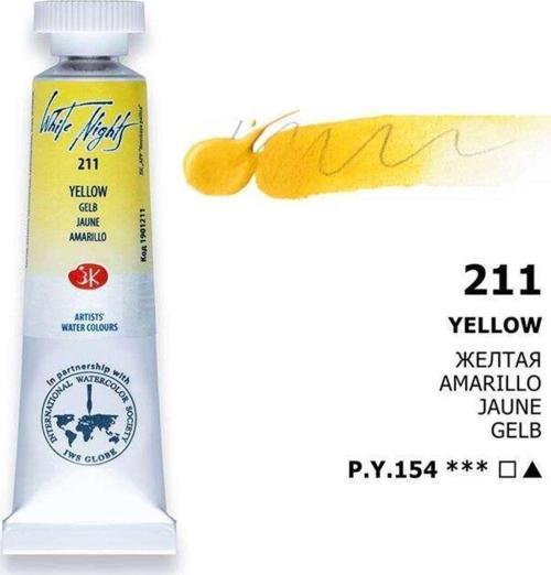White Nights Extra-Fine Tüp Sulu Boya 10 Ml Yellow 211