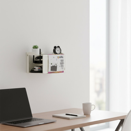 Büro Ev Ofis Düzeni için 25X15X6CM Plastik Modem Saklama Kutusu