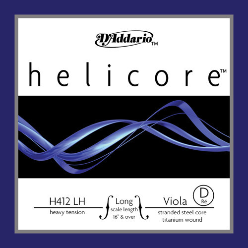 DADDARIO H412LH VIOLA TEK TEL, HELICORE, D-RE, LONG SCALE, HEAVY T