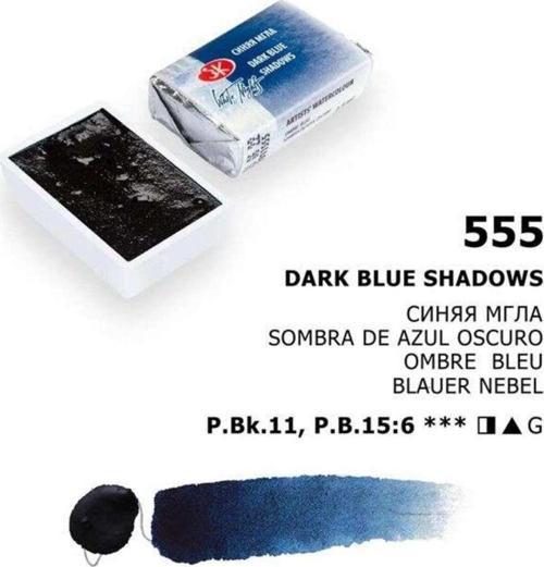 White Nights Extra-Fine Tam Tablet Sulu Boya 2.5 Ml Dark Blue Shadows 555