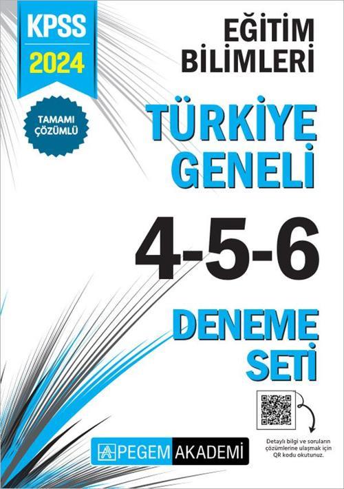 2024 KPSS Eğitim Bilimleri Tamamı Çözümlü Türkiye Geneli 4-5-6 (3'lü Deneme Seti)
