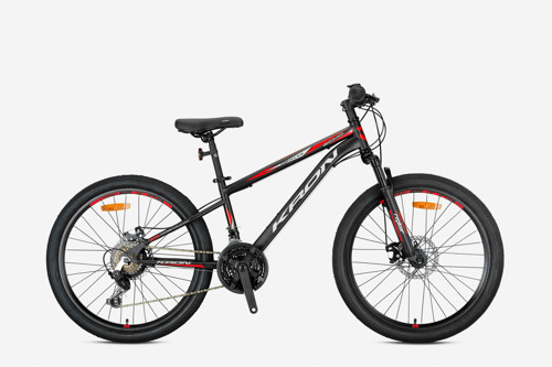VORTEX 4.0 24 JANT MTB - 13' - 21 Vites - V.B. - Mat Siyah-Gri/Kırmızı
