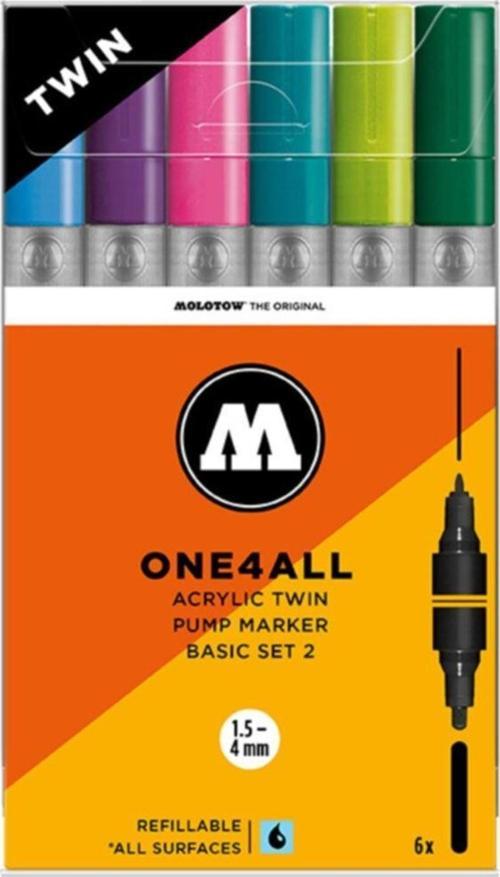 One4All Akrilik Twin Marker Basic Set-2