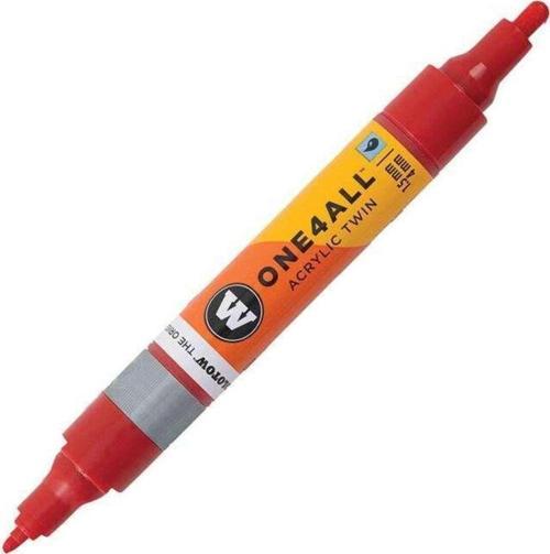One4All Çift Taraflı Akrilik Marker Kalem Traffic Red 013