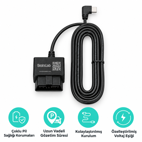 OBD Akıllı Park Kiti Araç Kamerası Güç Kablosu