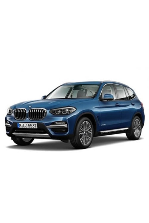 Bmw-X3-G01-Extrim(2017 Ve Sonrası)Uyumlu Renkli Kenar-Silikon Topukluklu Velur Halı Paspas