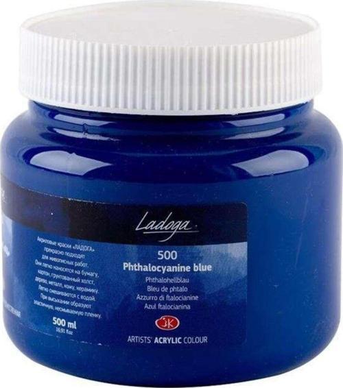 Ladoga Akrilik Boya 500 Ml Phthalocyanine Blue 500
