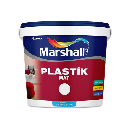 Plastik Mat Beyaz Su Bazlı Silinebilir İç Cephe Boyası 15 L