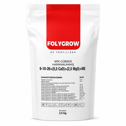 FolyGrow 6-10-26 Yaprak Gübresi 2.5 KG