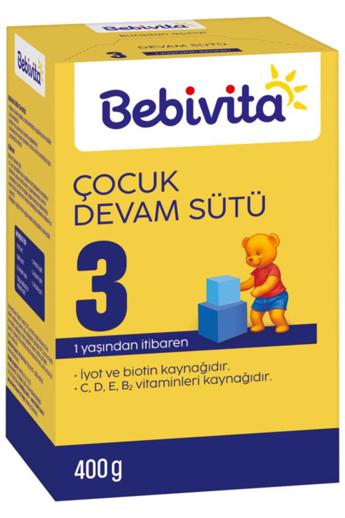 3 Çocuk Devam Sütü 400 Gr * 4 Adet
