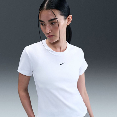 NIKE W NSW RIB TGHT SS TEE Kadın T-Shirt HV4994-100