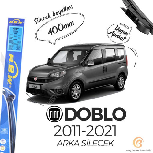 Fiat Ile Uyumlu Rbw Arka Silecek Doblo 2011-2021
