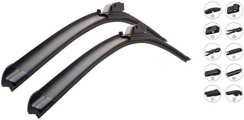 Silecek Süpürgesi Ön Muz Tipi 10 Aparat 500 Mm 20" Max 121 01 120
