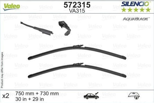 Valeo Silencio Aquablade Set Silecek Seti Ford Galaxy Iii (2015 Ve Sonrası) (750+730 Mm) 572315