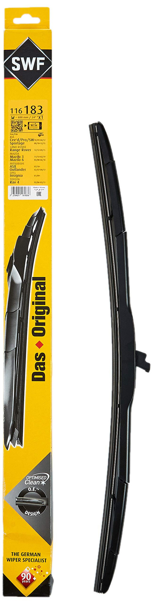 Valeo Swf Das Original Hblade Silecek Range Rover Iv (L405) (2012-2021), Toyota Rav 4 Iii (2008-2013