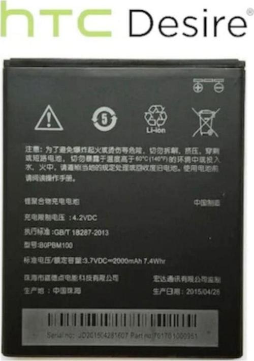Htc Desire 616 Batarya Pil Bopbm100 2000Mah
