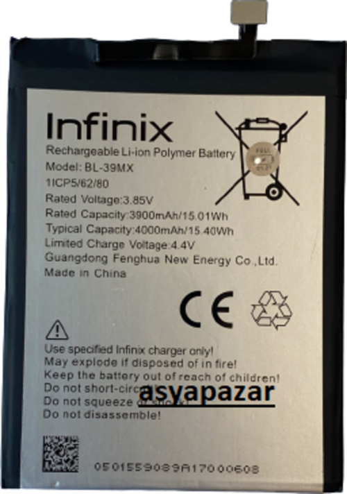 Infinix S5 Pro X660 Pil Batarya BL-39MX İnfilix Pil Batarya