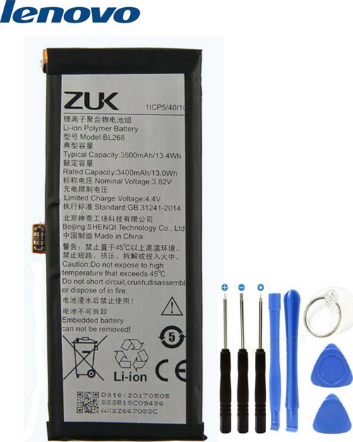 Lenovo Zuk Z2 Z213 Pil Batarya ve Tamir Seti BL268
