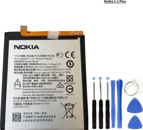 Nokia 5.1 Plus TA-1108 Batarya Pil HE342