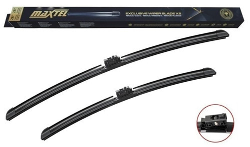 Maxtel Silecek Süpürgesi Ön Muz Tipi 600Mm+480Mm 24"+19" Mercedes-Benz A Seri W176 12-15, A Seri W17