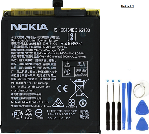 NOKİA 8.1-X7 Batarya Pil TA1119 HE363 ve Tamir Seti