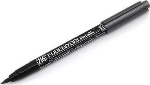 Fudebiyori Metallic Brush Pen Yaldızlı Fırça Uçlu Marker Kalem BLACK